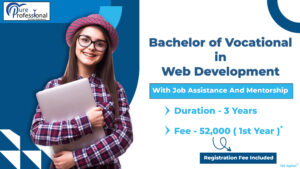 Bachelor of Vocational in Web Development with job assistance and mentorship