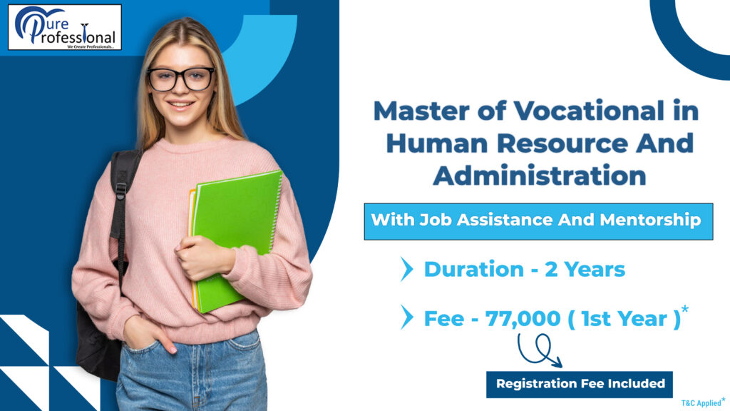 M.Voc in HR & Administration with Job Assistance & Mentorship